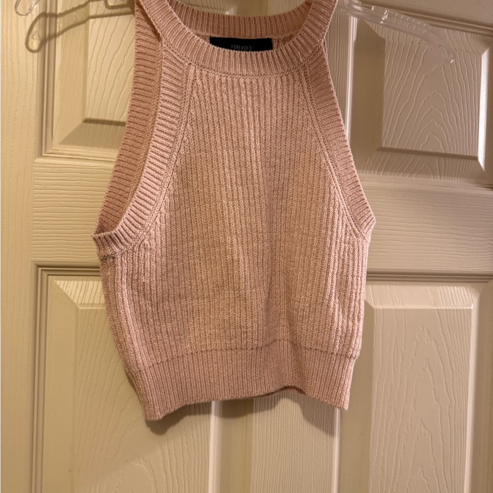 Forever 21 short sleeve crop top sweater